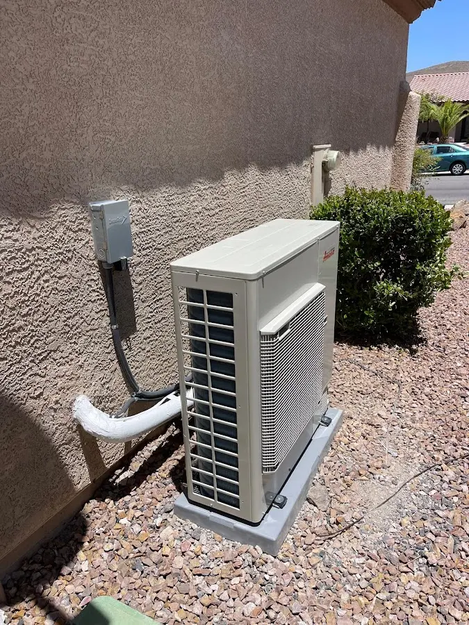 Residential air conditioning condenser unit in Duncanville